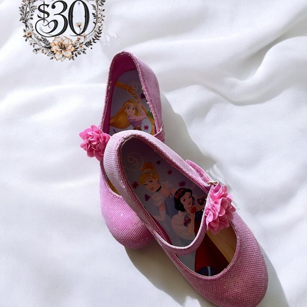 Pink Glitter Princess Shoes